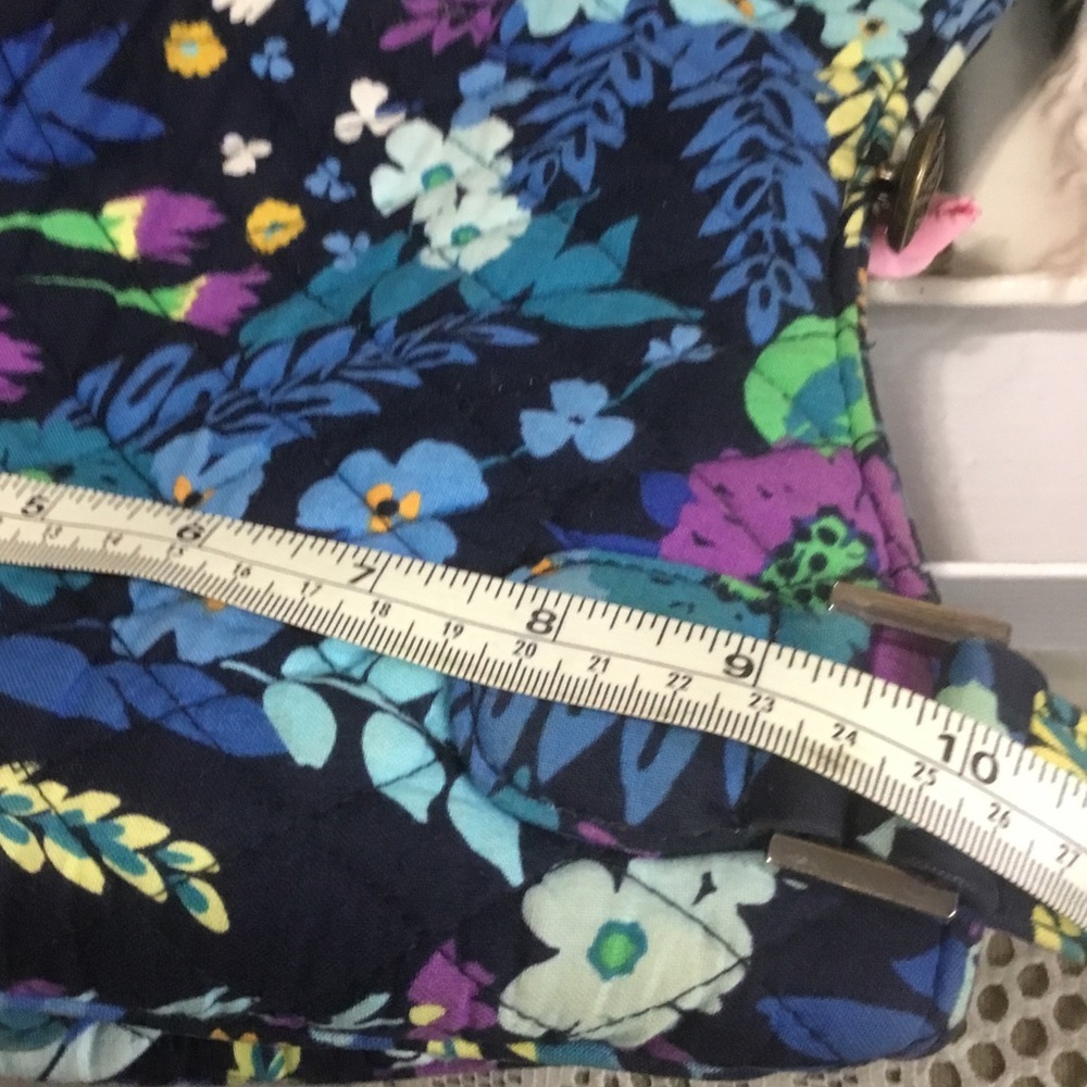 VERA BRADLEY BLUE FLORAL BAG - Picture 15 of 16